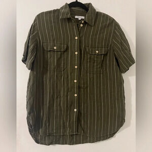 100%cotton Madewell button down shirt size XS (J118)